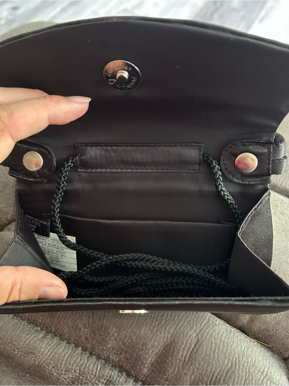 4/$100 Classic Black Beaded Evening Handbag purse - Picture 5 of 5